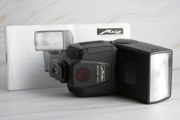 webersfotoshop Metz mecablitz 40 AF-4 C Aufsteckblitz für analog Canon EOS Kamera; gebraucht