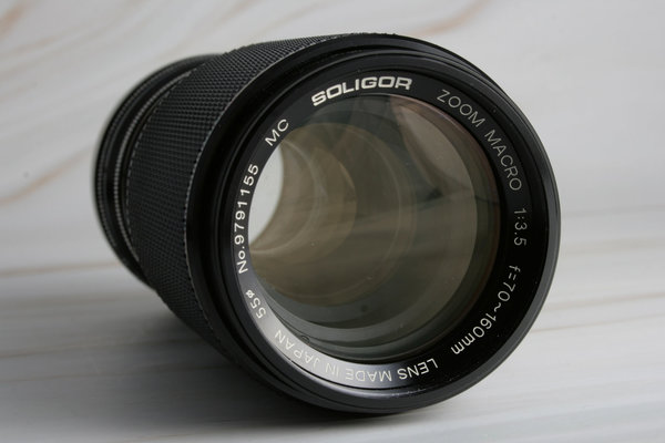 webersfotoshop Soligor MC Zoom Macro 3.5 70-160mm mit Canon FD Anschluß; gebraucht