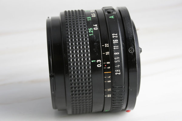 webersfotoshop Canon FD (nicht EF) 2.8/28mm Weitwinkelobjektiv inkl. Equipment; gebraucht