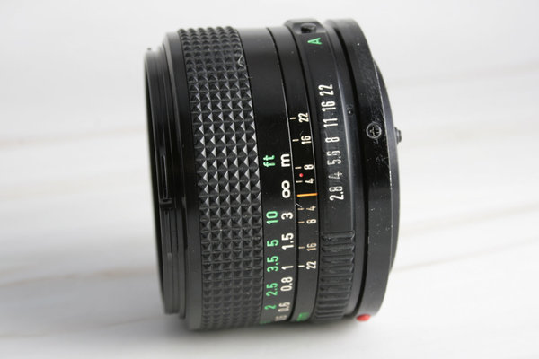 webersfotoshop Canon FD (nicht EF) 2.8/28mm Weitwinkelobjektiv inkl. Equipment; gebraucht