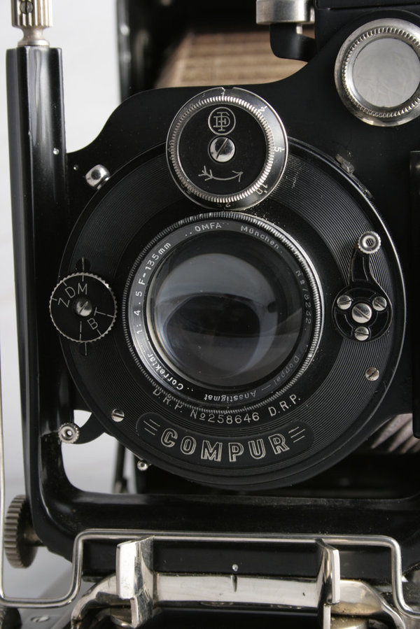 webersfotoshop F. Deckel Compur 9x12cm Kamera + Doppel-Anastigmat Correktar 4.5/135mm