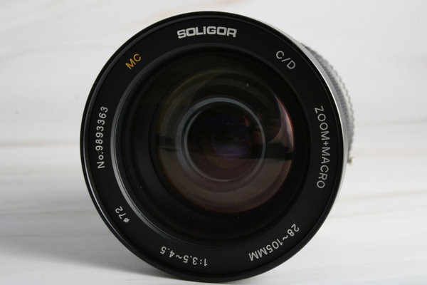 webersfotoshop Soligor Zoom+Macro 28-105mm 3.5-4.5 Schiebezoom mit Pentax K Bajonett; gebraucht