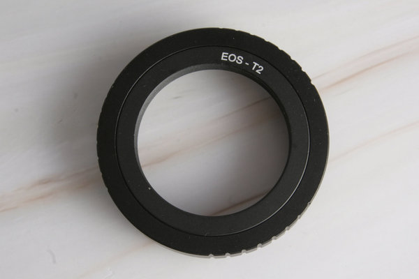 Objektiv Adapter Canon EOS - T2 metallische Ausführung; gebraucht